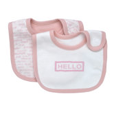 Hello Goodbye Print Bib (Set of 2)