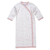 Hello Goodbye Print Side Snap Gown