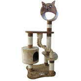 60" Havana Cat Tree in Brown and Beige