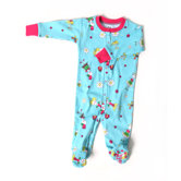 Flower Girl Organic Cotton Footie