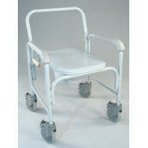 Elongated Seat Commode in Dove Gray