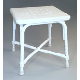Grand Line Bath Bench in White without Back
