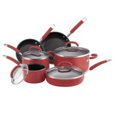 Porcelain II Aluminum 10-Piece Cookware Set