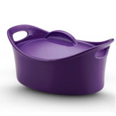 Bubble and Brown 4 1/4-Qt. Stoneware Oval Casserole