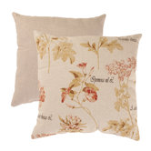 French Floral Throw Pillow