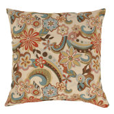 Floral Splash Polyester Floor Pillow