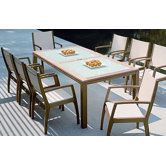 Metzo Teak/Glass Coffee Table