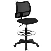 Height Adjustable Drafting Stool with Cutout
