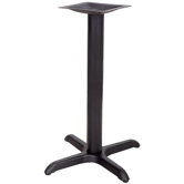 Restaurant Table X-Base with Table Height Column