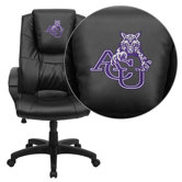 NCAA Embroidered High-Back Leather Executive Chair
