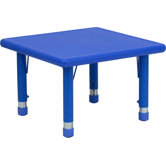 Square Height Adjustable Plastic Activity Table