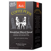 Breakfast Blend Decaf Coffee Pods, 18 Pods/Box