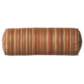 Outdoor/Indoor Vibrant Tsunami Rust Bolster Pillow in Orange
