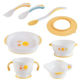 Eight Piece Stage One Training Tableware Set in Pink