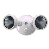 200 Watt Halogen Twin Head Floodlight in White