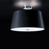Delta Cromado Three Light Semi Flush Ceiling Light/Single Pendant