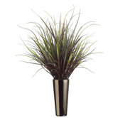 43" Yucca Grass with Tall Ceramic Vase