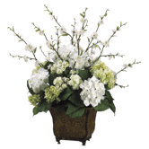 Hydrangea/Blossom in Ceramic Urn