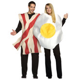 Bacon and Eggs Couples Adult Costume