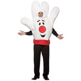 Hamburger Helper Hand Adult Costume