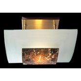Savoy One Light Semi Flush Ceiling Light