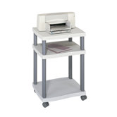 Drucker-Rolltisch "Welle" in Grau