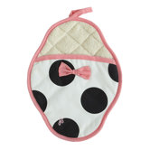 Dancing Dots Scalloped Pot Mitt