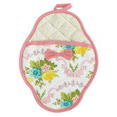 Scalloped Floral Scalloped Pot Mitt