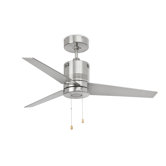 Chiloe One Light Ceiling Fan in Matte Nickel