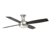 Ufo-4 Two Light Ceiling Fan in Matte Nickel