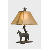 Horse Copper Trails Table Lamp