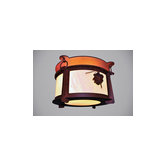 Ponderosa Pine Harstene Flush Mount