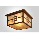 Prairie Squaroka Flush Mount