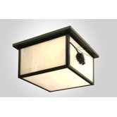 Ponderosa Pine Squaroka Flush Mount