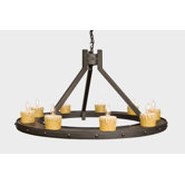 Rivets 9 Light Candle Steel Creek Chandelier