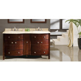 Oslo 60" Double Bathroom Sink Vanity