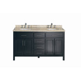 Milan 60" Double Bathroom Vanity Set