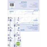 Blue Shoal Fabric Shower Curtain