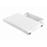 White Wall Mounted Fold-Away Shower Seat