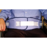 Resident-Release Cushion Belt with Velcro Closure in Light Blue