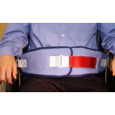Resident-Release Cushion Belt with Velcro Closure with Red Loop