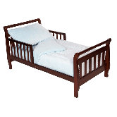 Four Piece Minky Dot Chenille Toddler Bedding Set