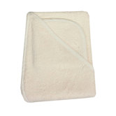 Organic Terry Hooded Towel Set in Ecru