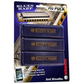 Blues Harp Pro Pack MS Harmonica in Chrome - Key of C, G, A
