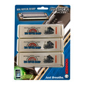 Big River Harp MS Harmonica Pack in Chrome - Key of C, G, A
