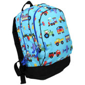 Olive Kids Trains, Planes & Trucks Backpack in Blue