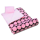 Big Dots Sleeping Bag in Pink
