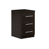 Prague 3 Drawer Bedside Table