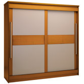 Liliain Large Wardrobe with 2 Sliding Mirrored