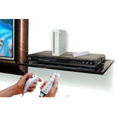 Glass Entertainment Wall Shelf